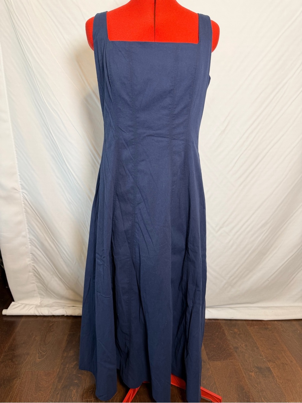 Abercrombie & Fitch Navy Square-Neck Maxi Dress…Large